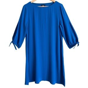 EILEEN FISHER Silk Preppy Lightweight Minimalist Georgette Shift Dress Sz S NWT